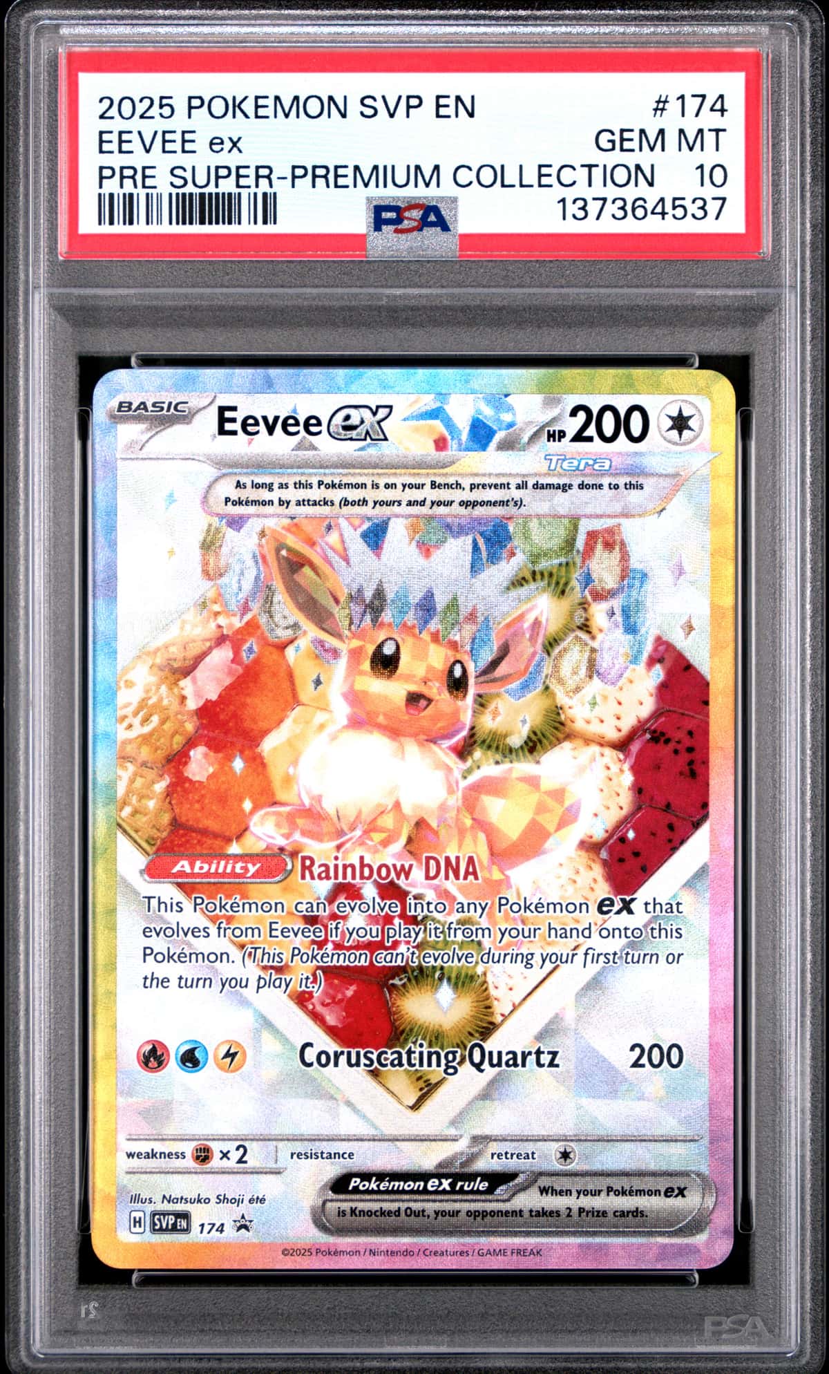 2025 POKEMON SVP EN-SV BLACK STAR PROMO EEVEE ex PRE SUPER-PREMIUM COLLECTION