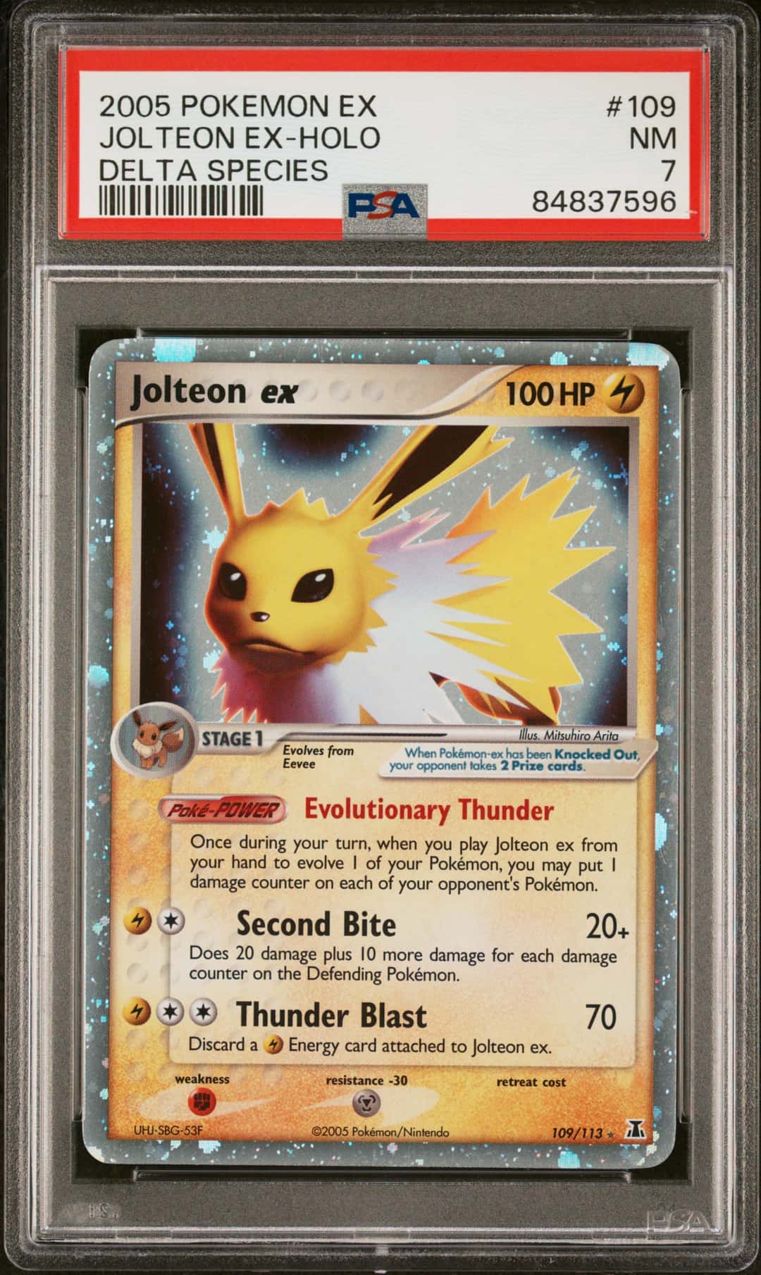 2005 POKEMON EX DELTA SPECIES JOLTEON EX-HOLO DELTA SPECIES